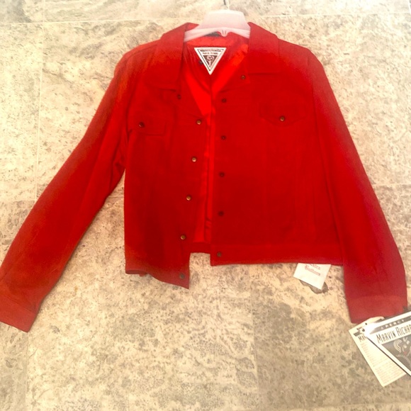 Gorgeous Red Suede Jacket - Picture 1 of 4